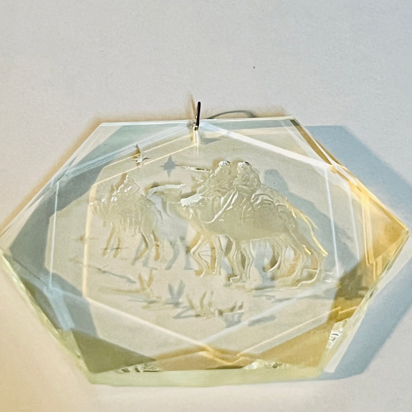 Henco Vintage Crystal Clear Ornaments Bethlehem 3" The Three Wise Men