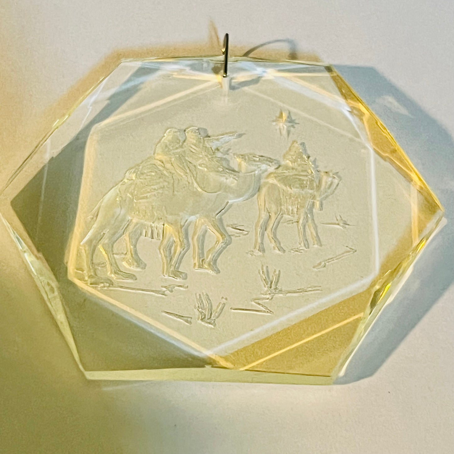 Henco Vintage Crystal Clear Ornaments Bethlehem 3" The Three Wise Men