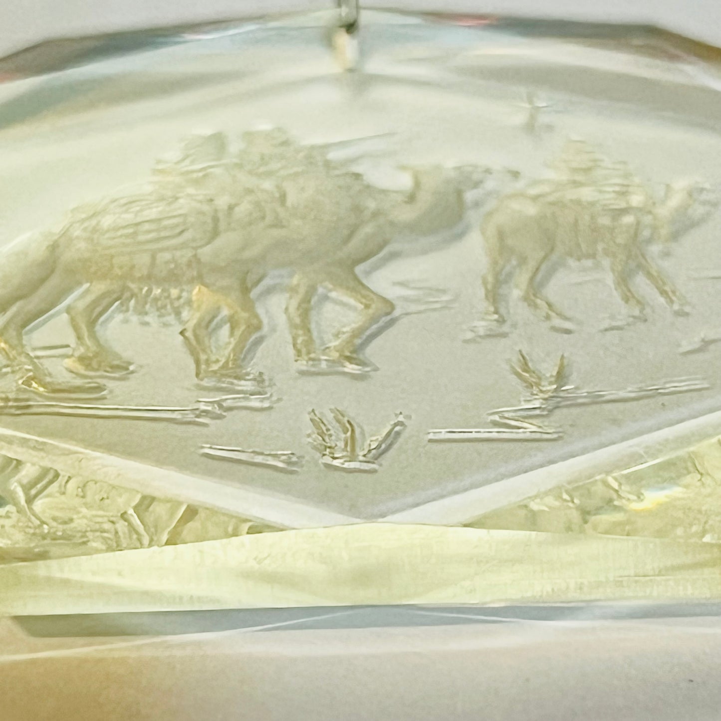 Henco Vintage Crystal Clear Ornaments Bethlehem 3" The Three Wise Men