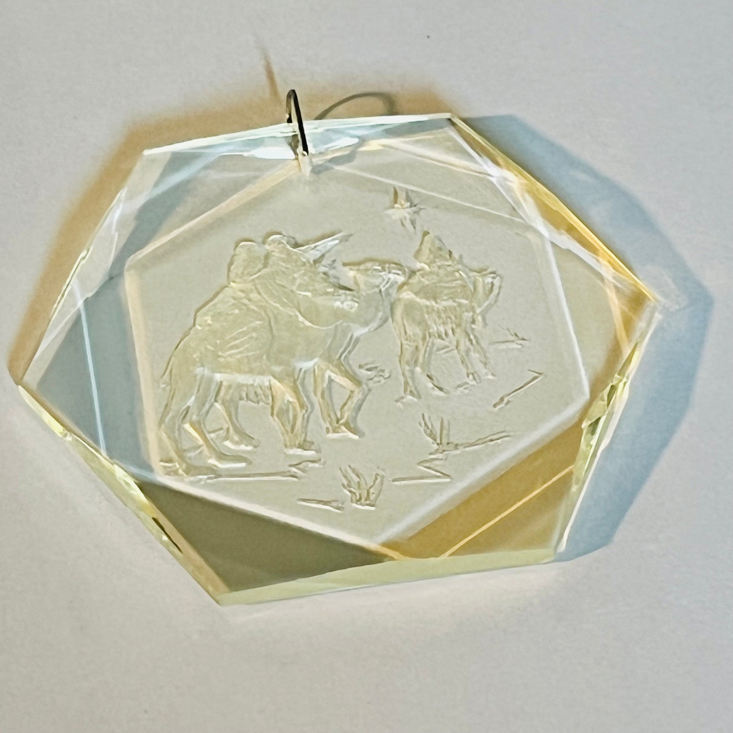 Henco Vintage Crystal Clear Ornaments Bethlehem 3" The Three Wise Men