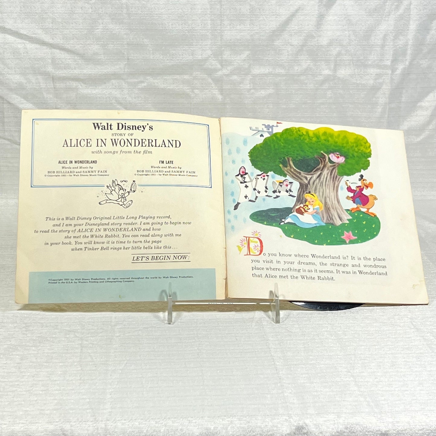 Alice In Wonderland Read along Record