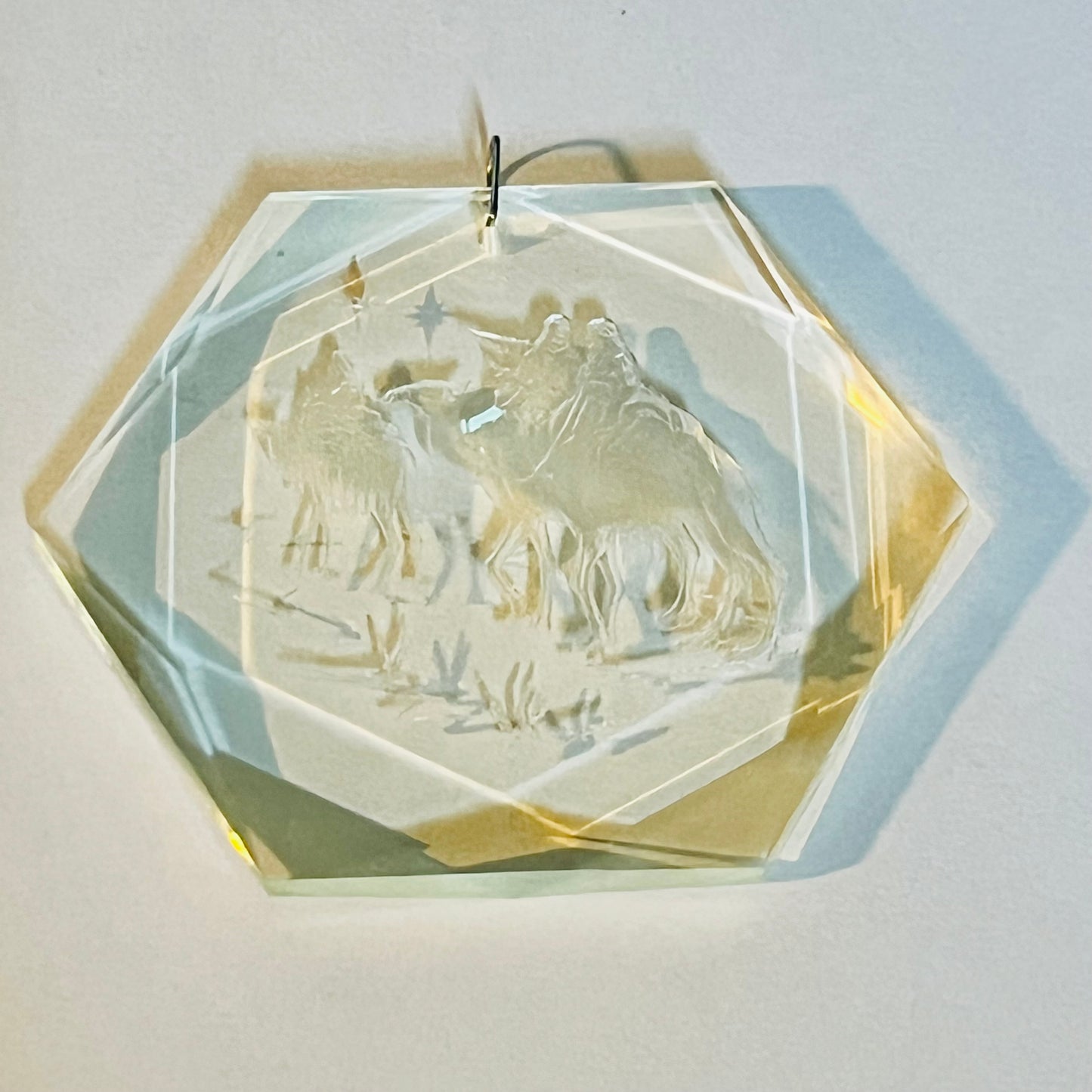 Henco Vintage Crystal Clear Ornaments Bethlehem 3" The Three Wise Men