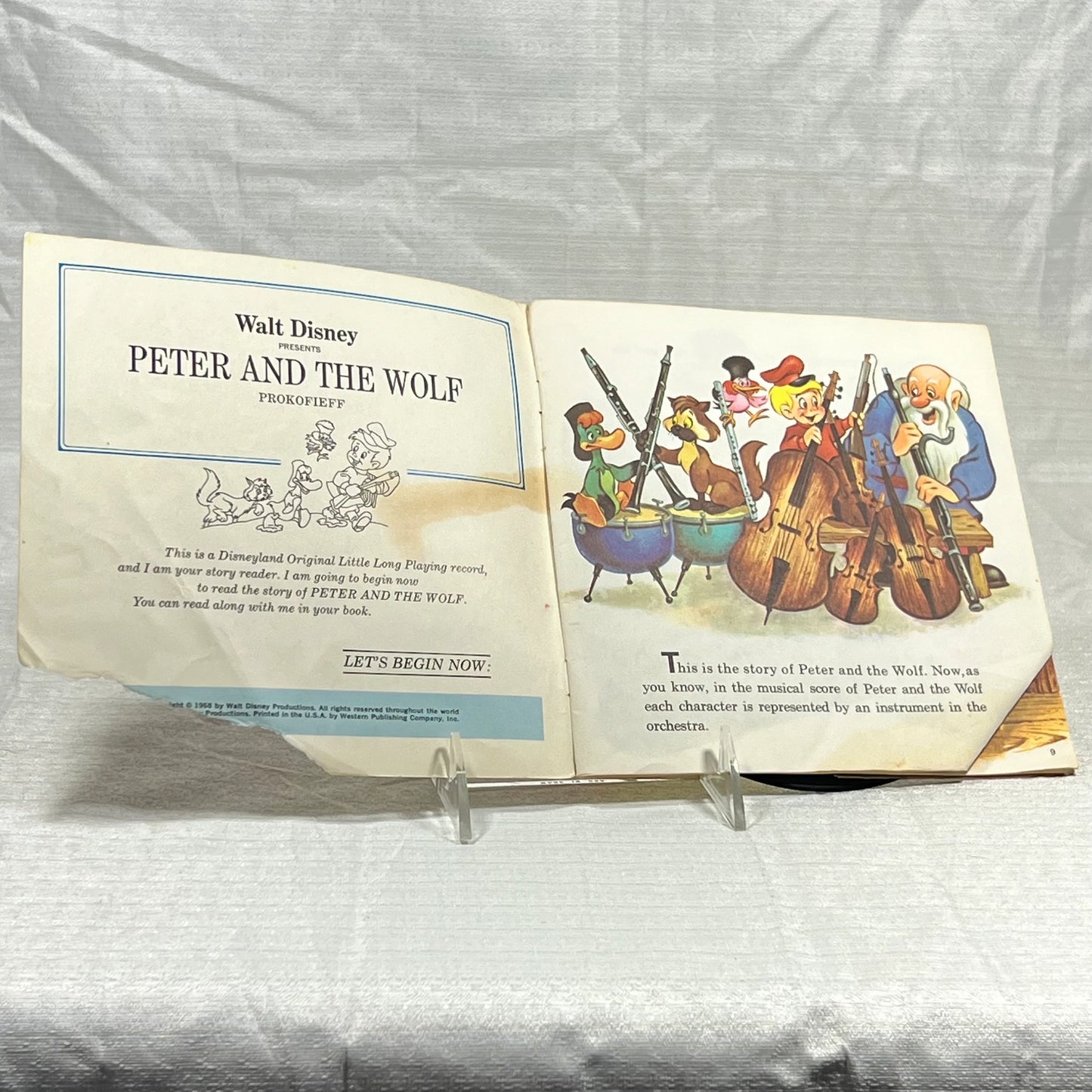 Peter and the Wolf Read Along Record #1 (torn cover)