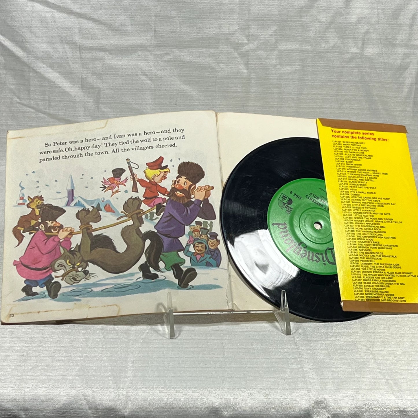 Peter and the Wolf Read Along Record #1 (torn cover)