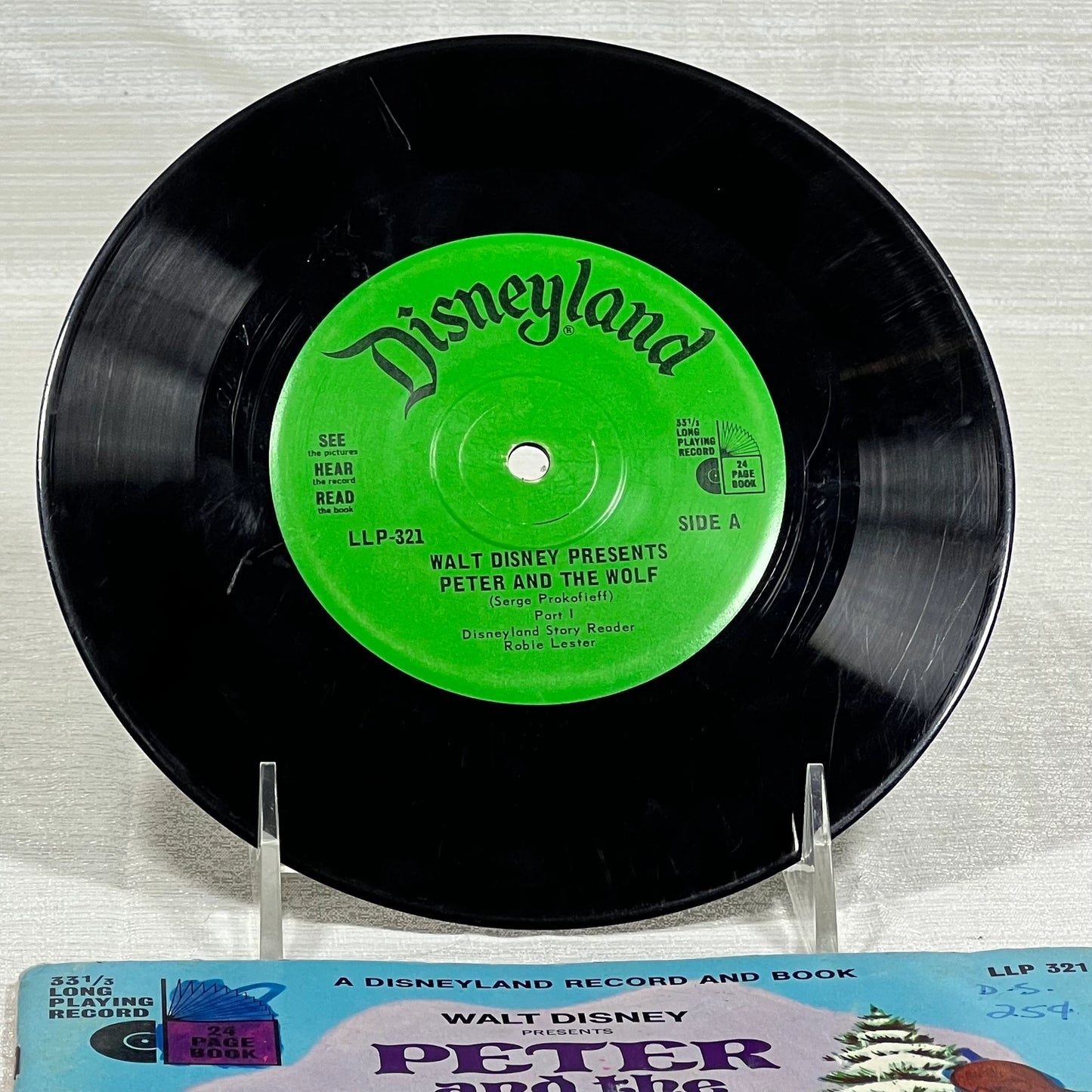 Peter and the Wolf Read Along Record #1 (torn cover)