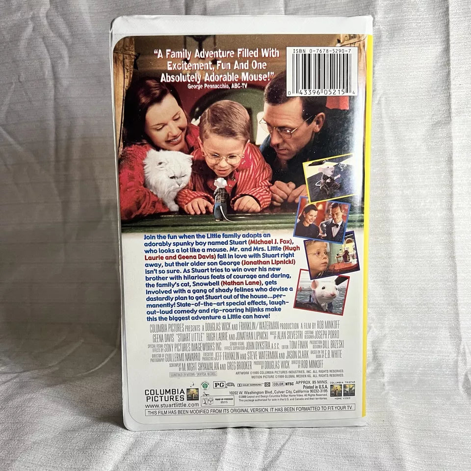 Stuart Little (VHS, 2000, Clamshell Case Closed Captioned)
