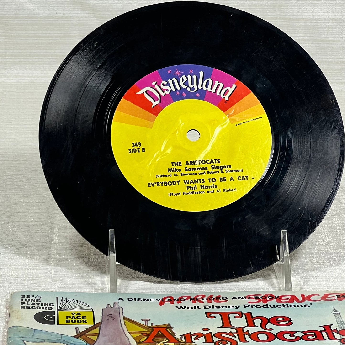 The Aristocats Read Along Record