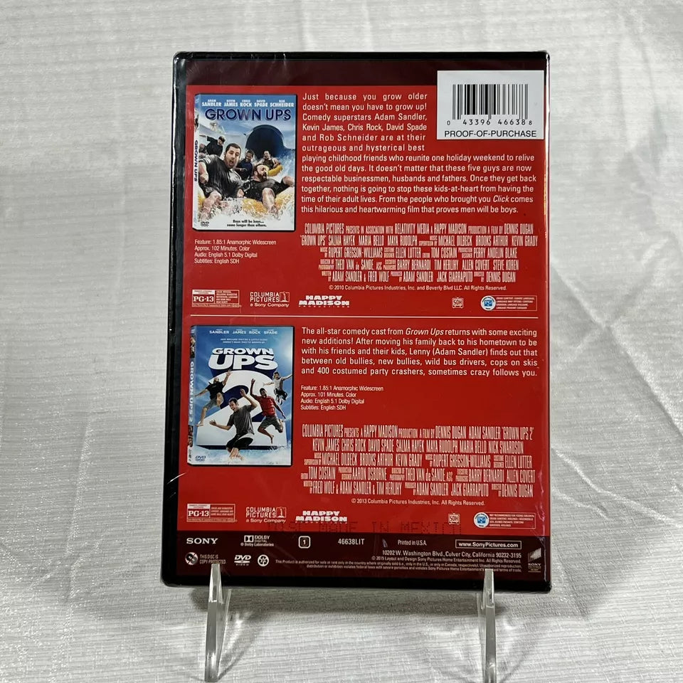Grown Ups (2010) / Grown Ups 2 (DVD, 2013)