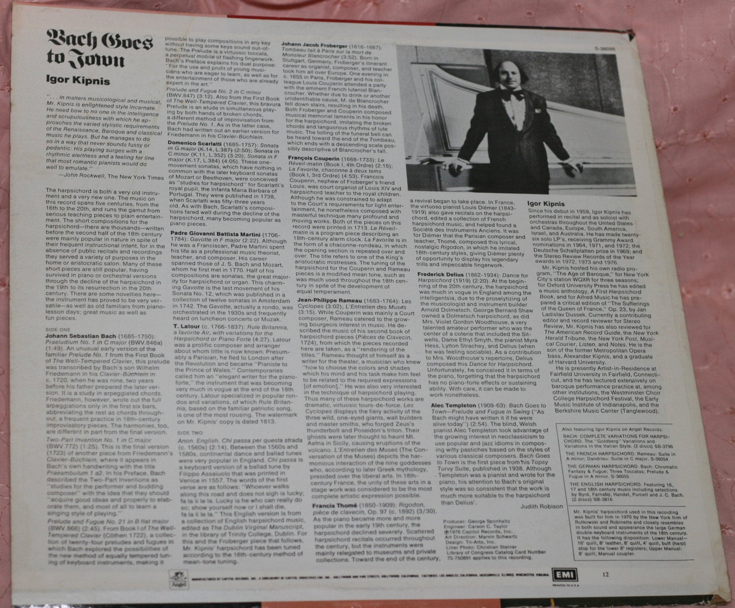 Bach Goes to Town - Igor Kipnis 1976