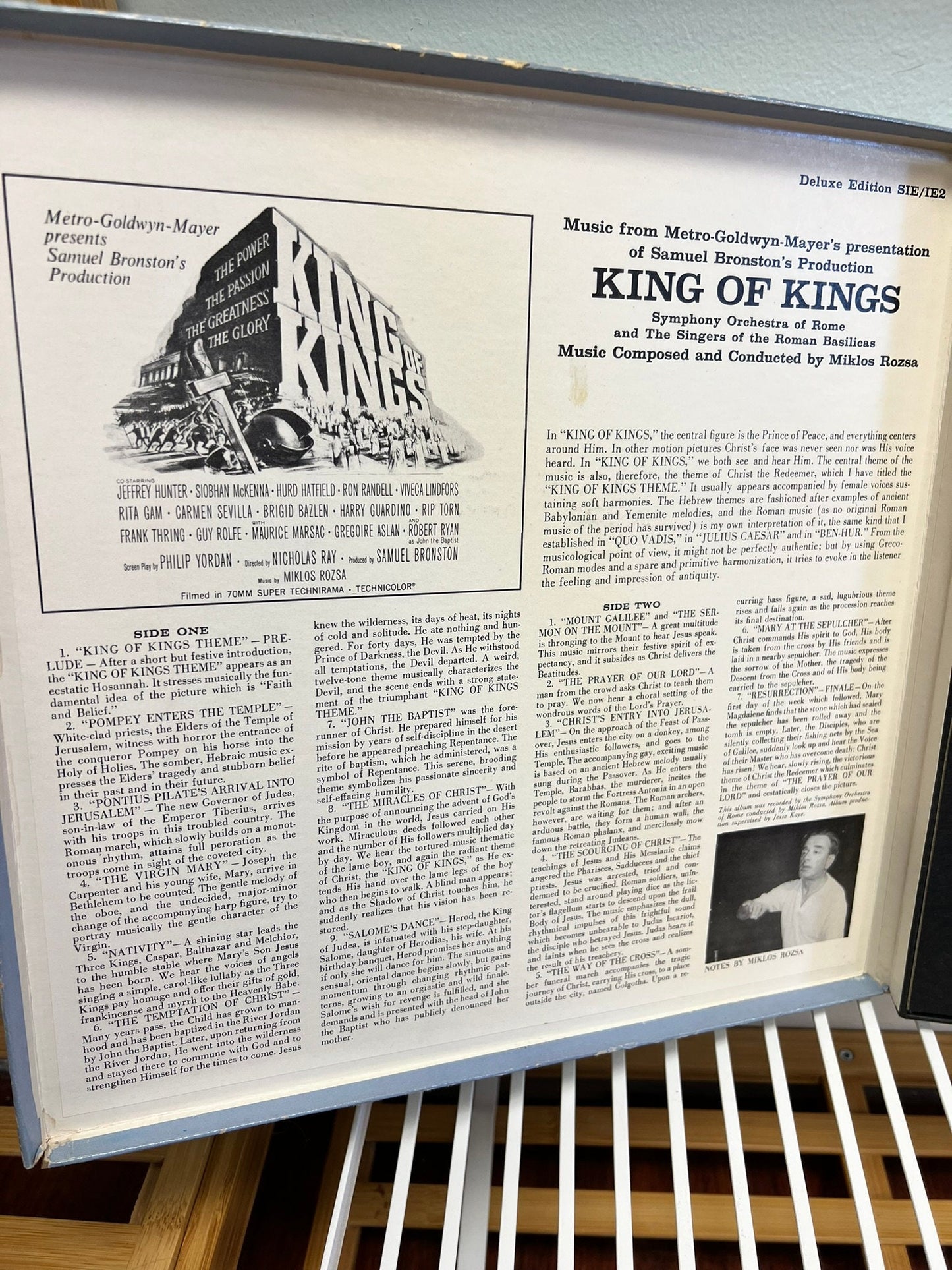 King of Kings composed and conducted by Miklos Rozsa MGM Records Deluxe Edition - Book, Prints, and Vinyl, LP, Record