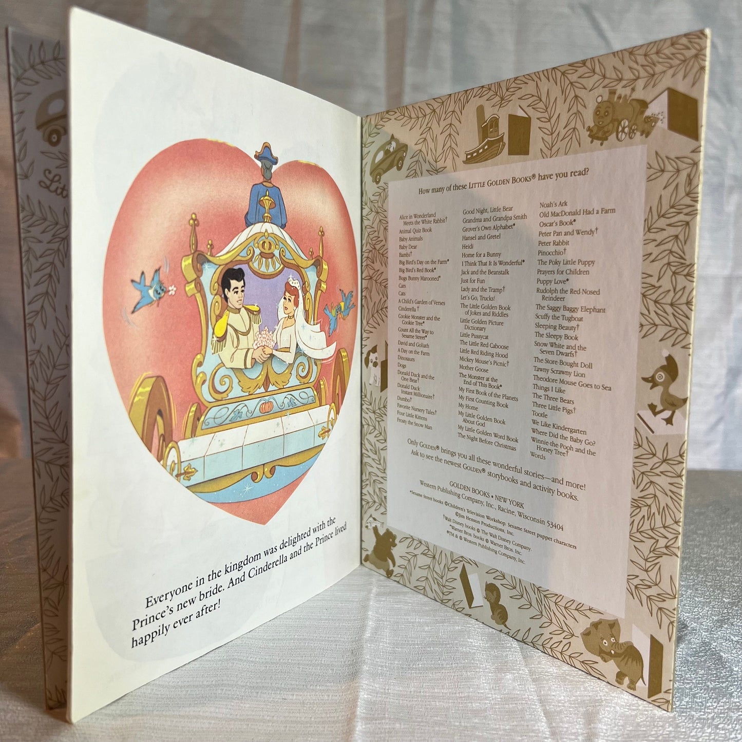 a Little Golden Book Walt Disney’s Cinderella