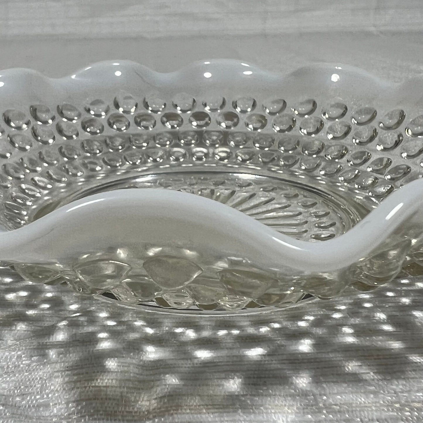 Anchor Hocking Moonstone Hobnail Candy Dish