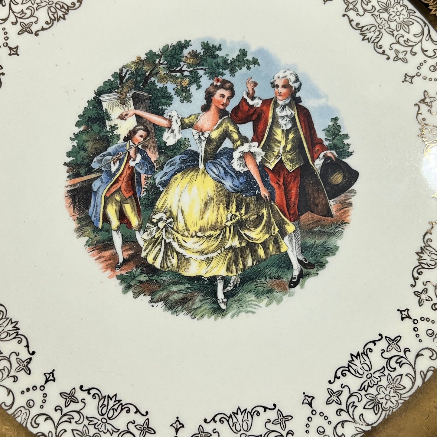 Vintage Sabin Warranted 22k Gold Chantilly Plate #2
