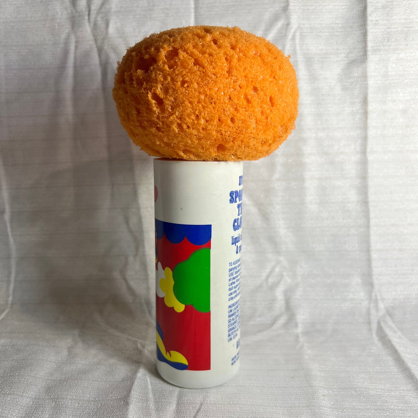Avon Spongie the Clown Liquid Cleanser and Sponge - Rare, Hard to Find!