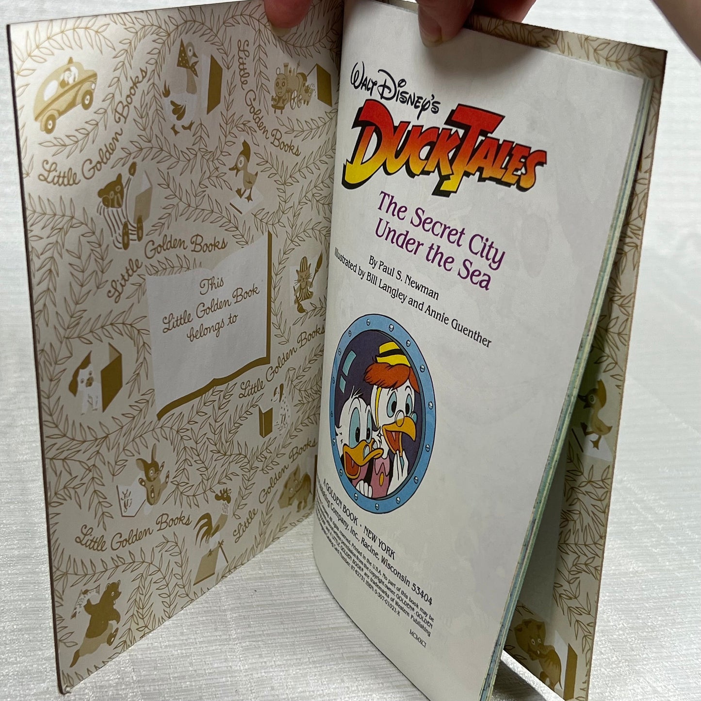 a Little Golden Book Walt Disney's DuckTales The Secret City Under the Sea