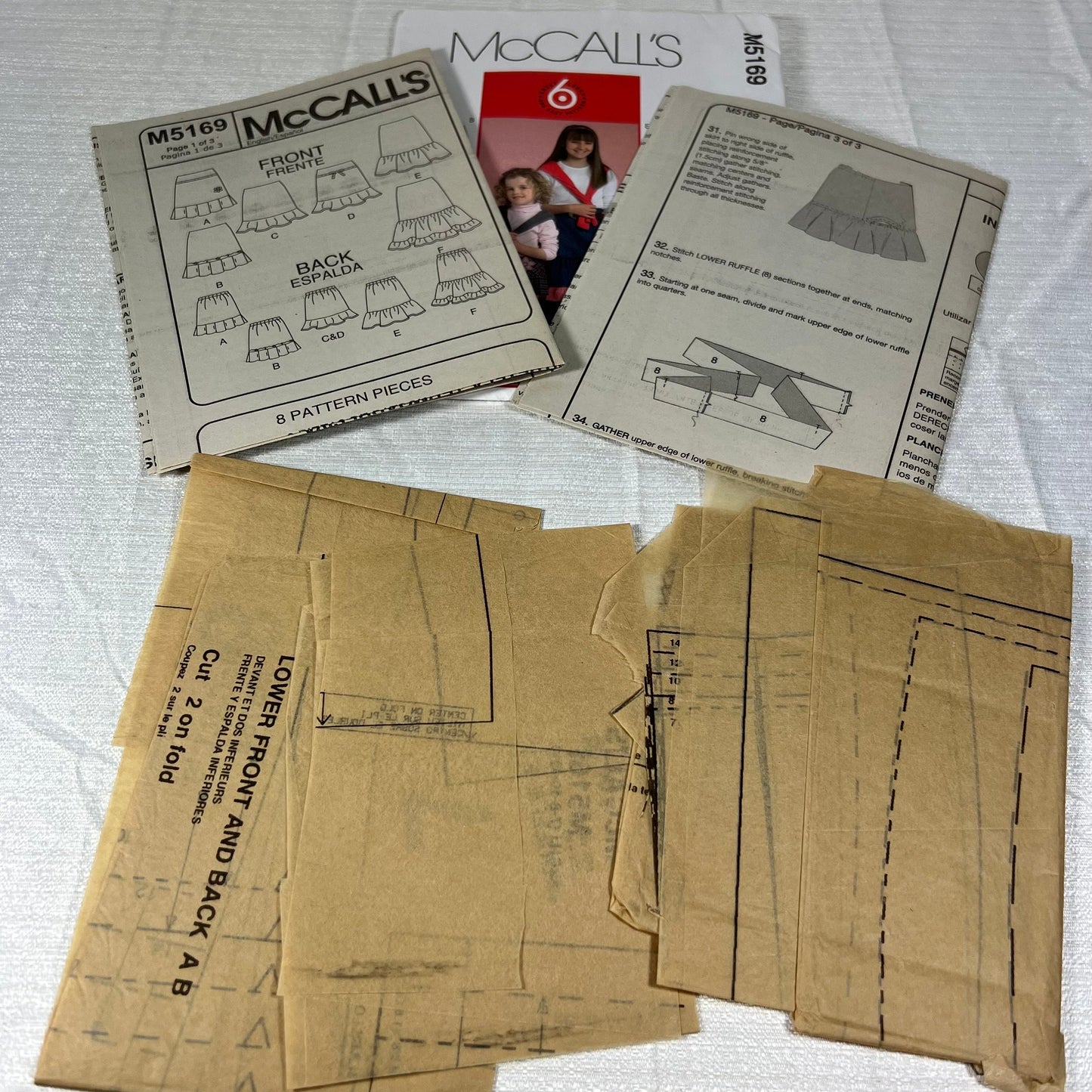 McCall's M5169 Sewing Pattern CHJ 7, 8, 10, 12, 14 - cut, but all sizes available (#2)