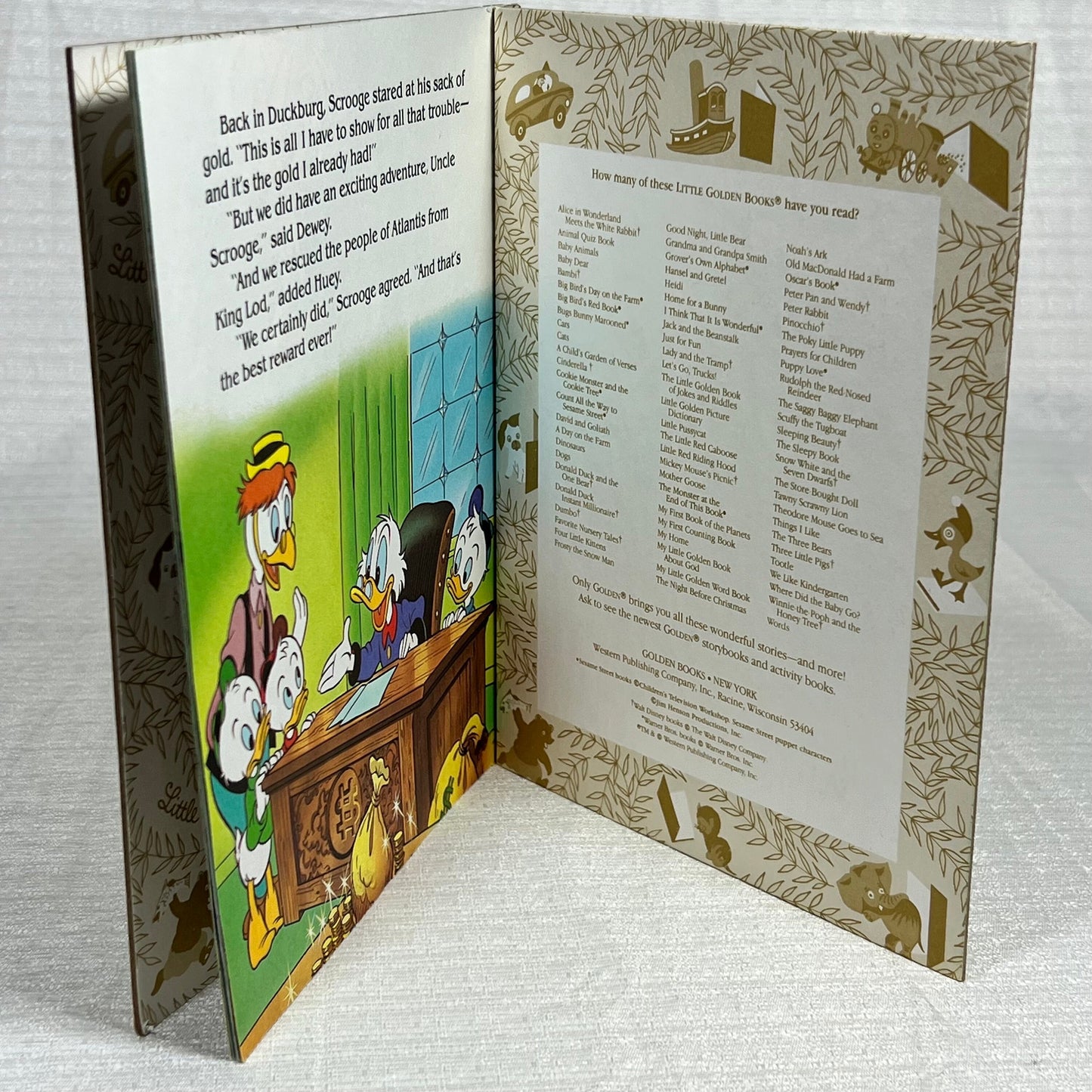 a Little Golden Book Walt Disney's DuckTales The Secret City Under the Sea
