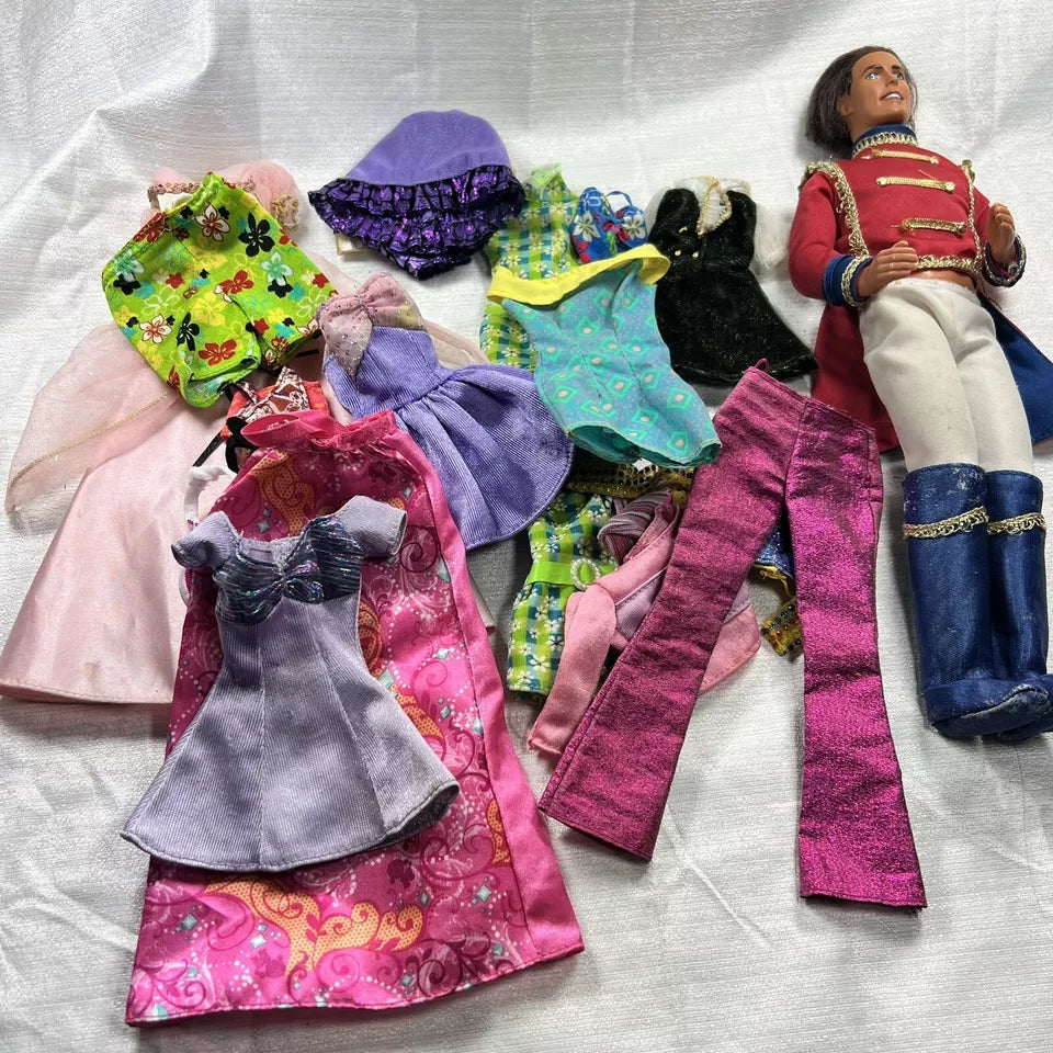 ken doll lot used - Play Condition - Nutcracker Ken Doll And Barbie Clothes