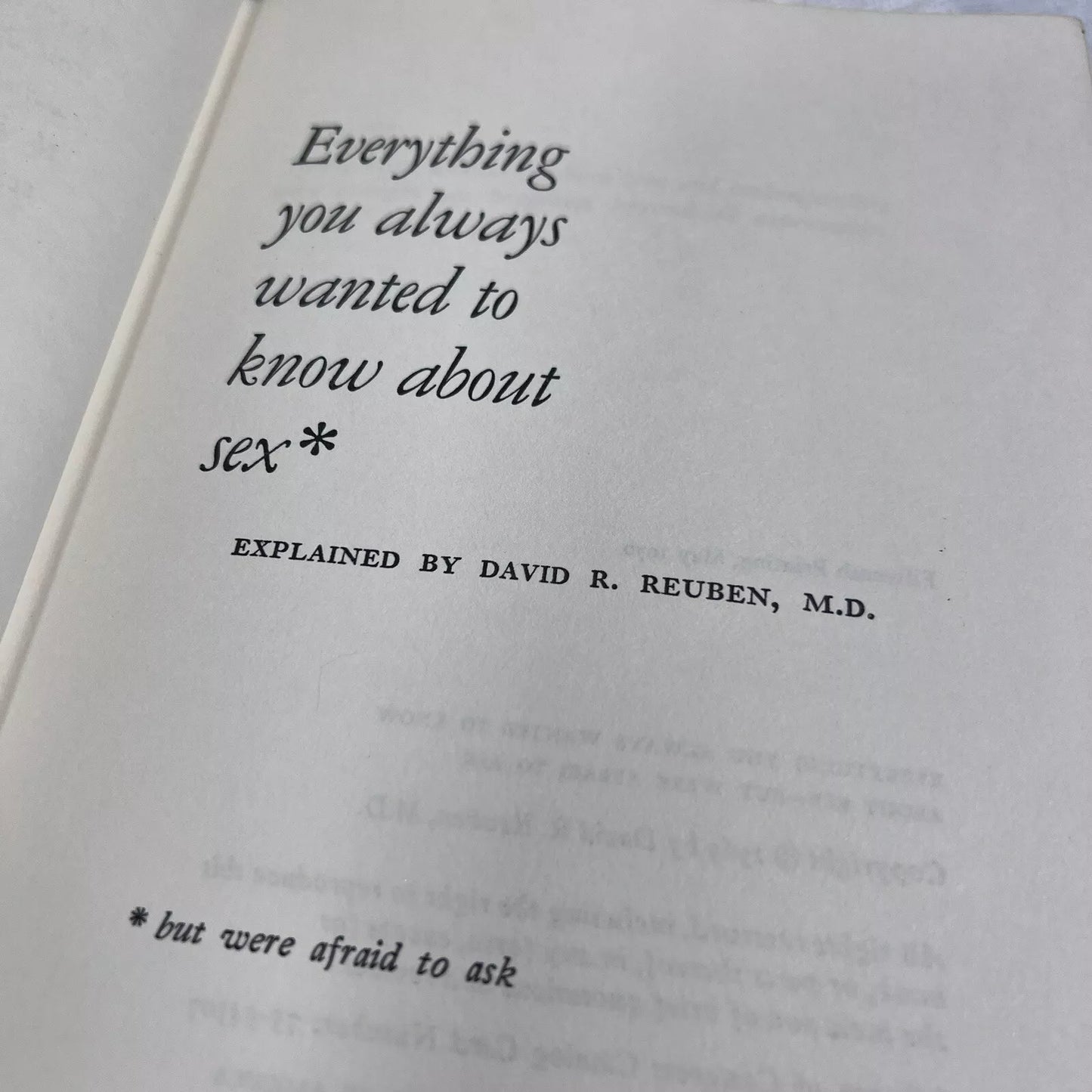 1970 Everything You Always Wanted to Know About Sex (But Were Afraid to Ask) Exp