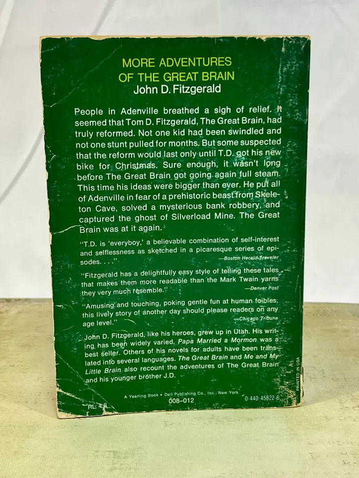 More Adventures of the Great Brain (Great Brain, Book 2) by John D. Fitzgerald