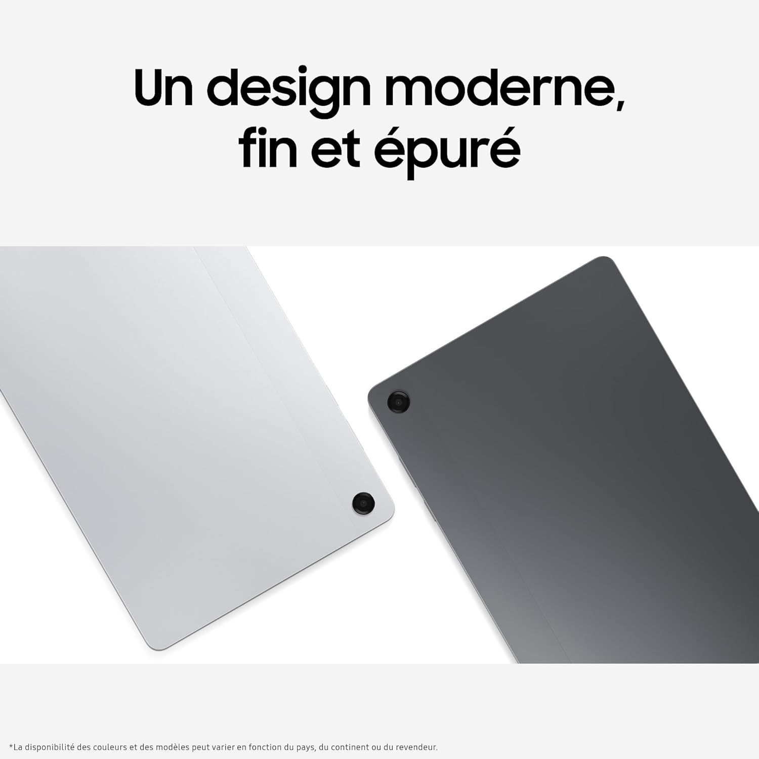 Samsung Galaxy Tab A11+ WiFi 11" 128Go, Tablette Android IA, Design Fin et Épuré, Écran 90Hz, RAM 6 Go, 4 Haut-Parleurs, Dolby Atmos, Gris, Chargeur Secteur Rapide 25W Inclus, Version FR