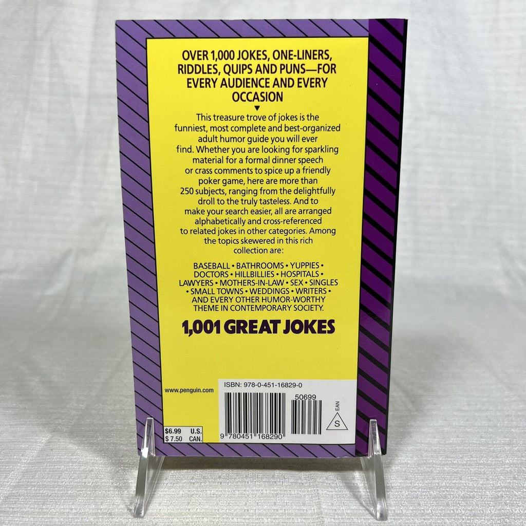 1001 Great Jokes by Jeff Rovin - Book