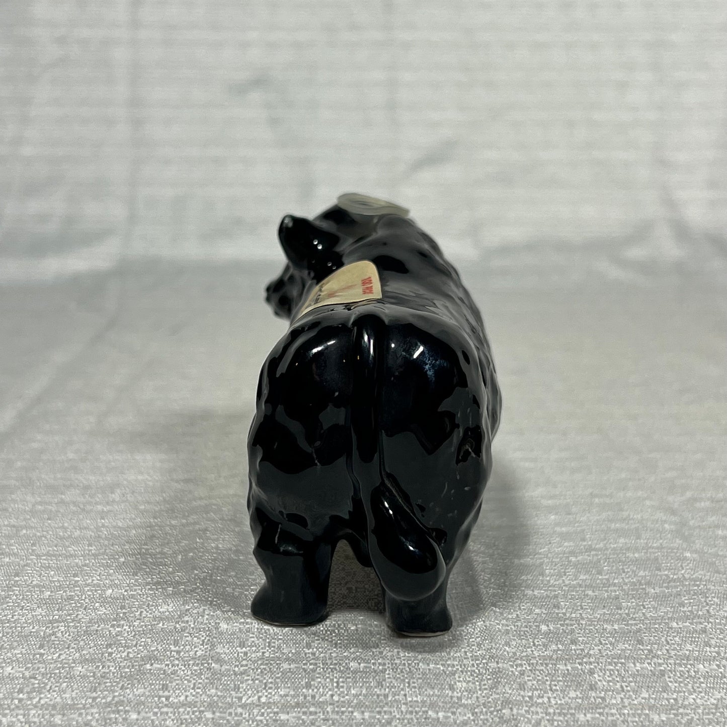 100 Proof Willsher's Black Bull Blended Scotch Whisky Ceramic Bull Bottle (empty)