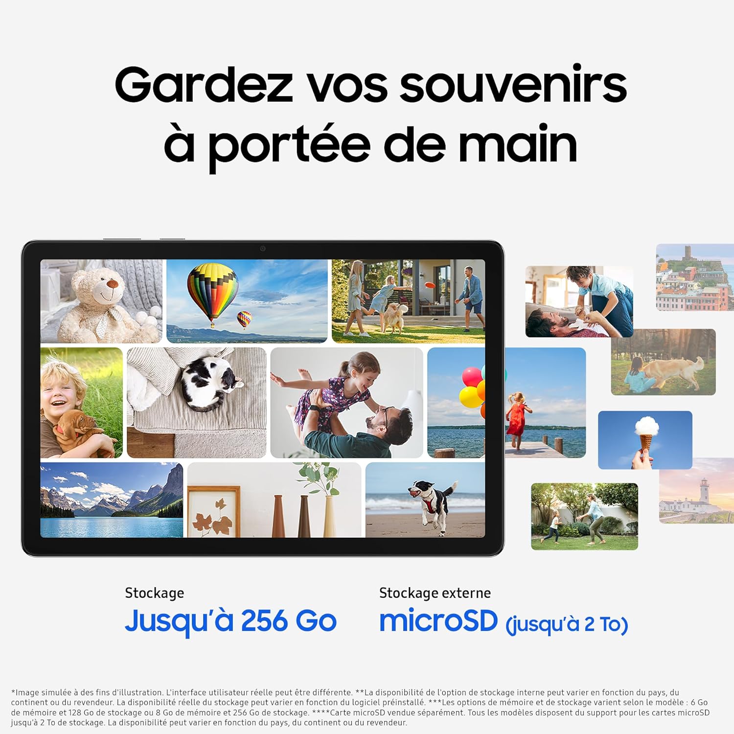 Samsung Galaxy Tab A11+ WiFi 11" 128Go, Tablette Android IA, Design Fin et Épuré, Écran 90Hz, RAM 6 Go, 4 Haut-Parleurs, Dolby Atmos, Gris, Chargeur Secteur Rapide 25W Inclus, Version FR