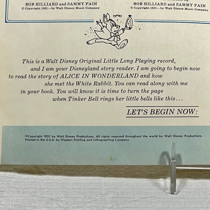 Alice In Wonderland Read along Record
