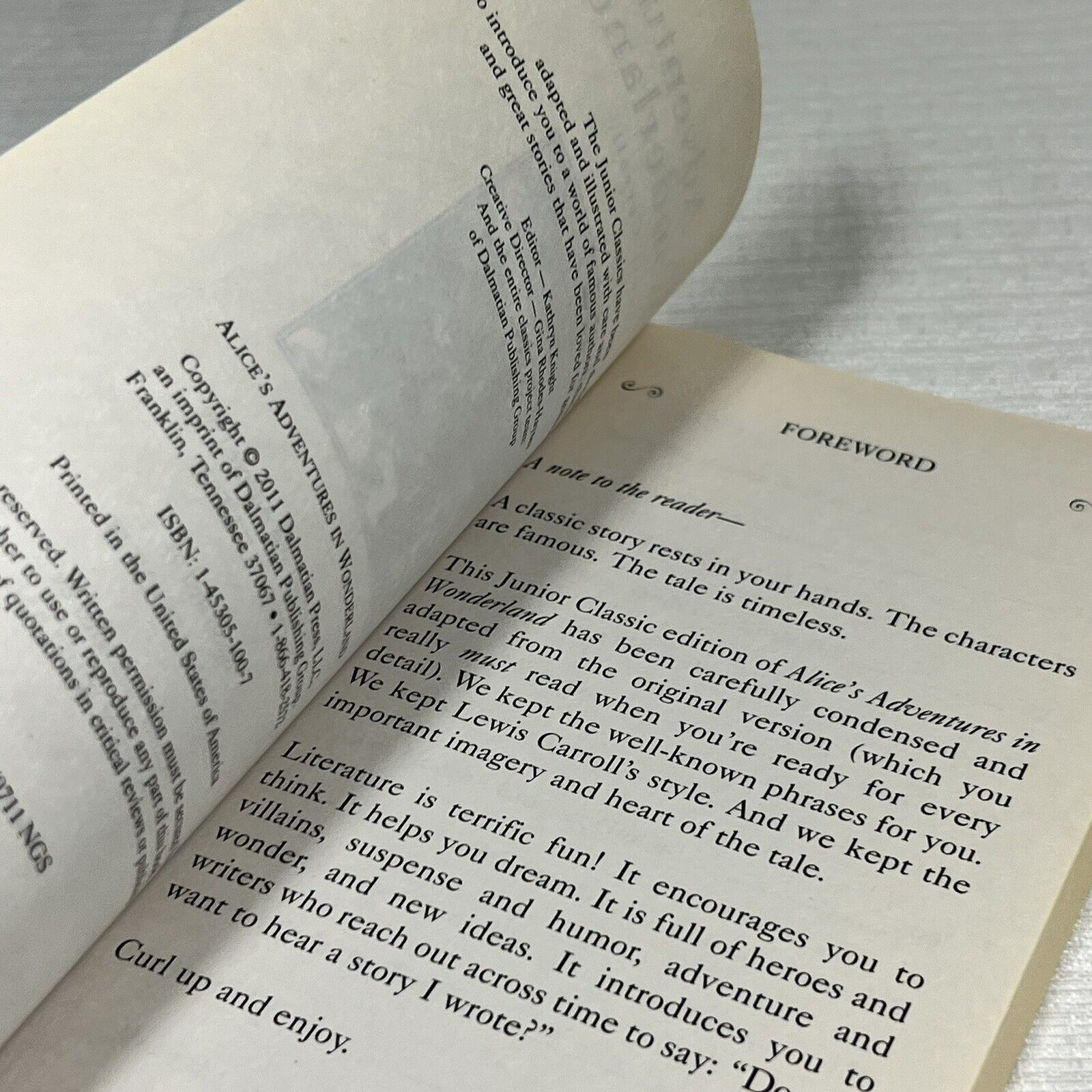 Alice's Adventures in Wonderland by Lewis Carroll - Book