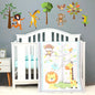 Baby Bees 3 Piece Crib Bedding Set Jungle Party - Crib Sheet, Wall Decal