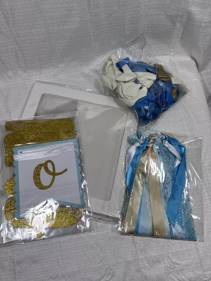 Baby Boy First Birthday Decorations Kit