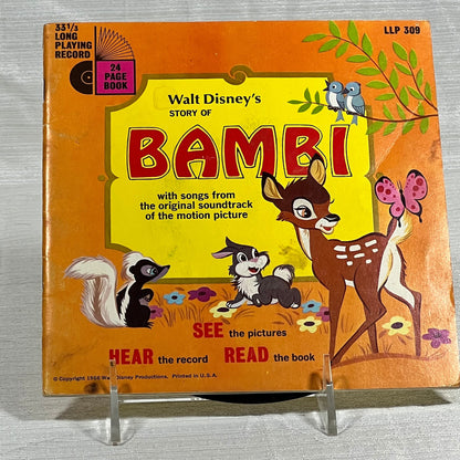 Bambi Read Along Record