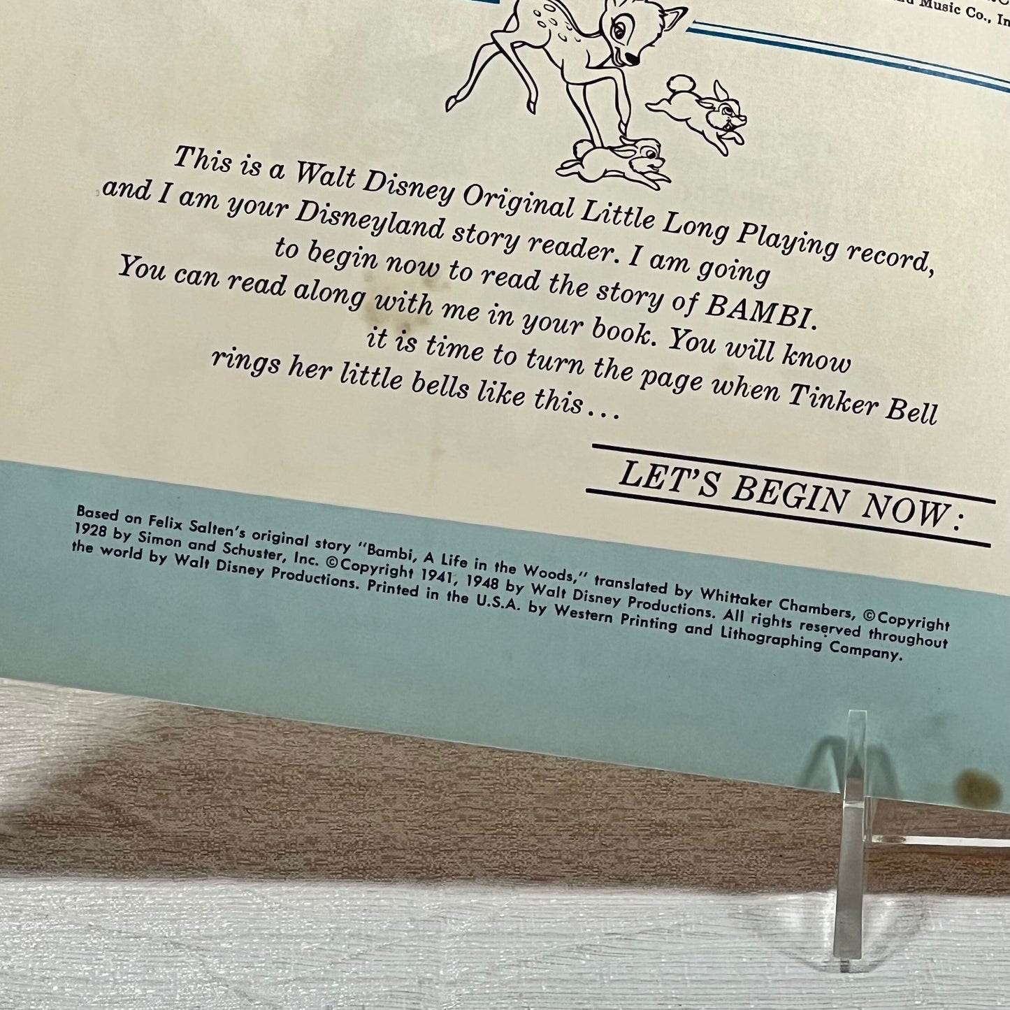 Bambi Read Along Record