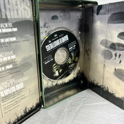 Band of Brothers (DVD, 2002, 6-Disc Set) Complete Tin Box