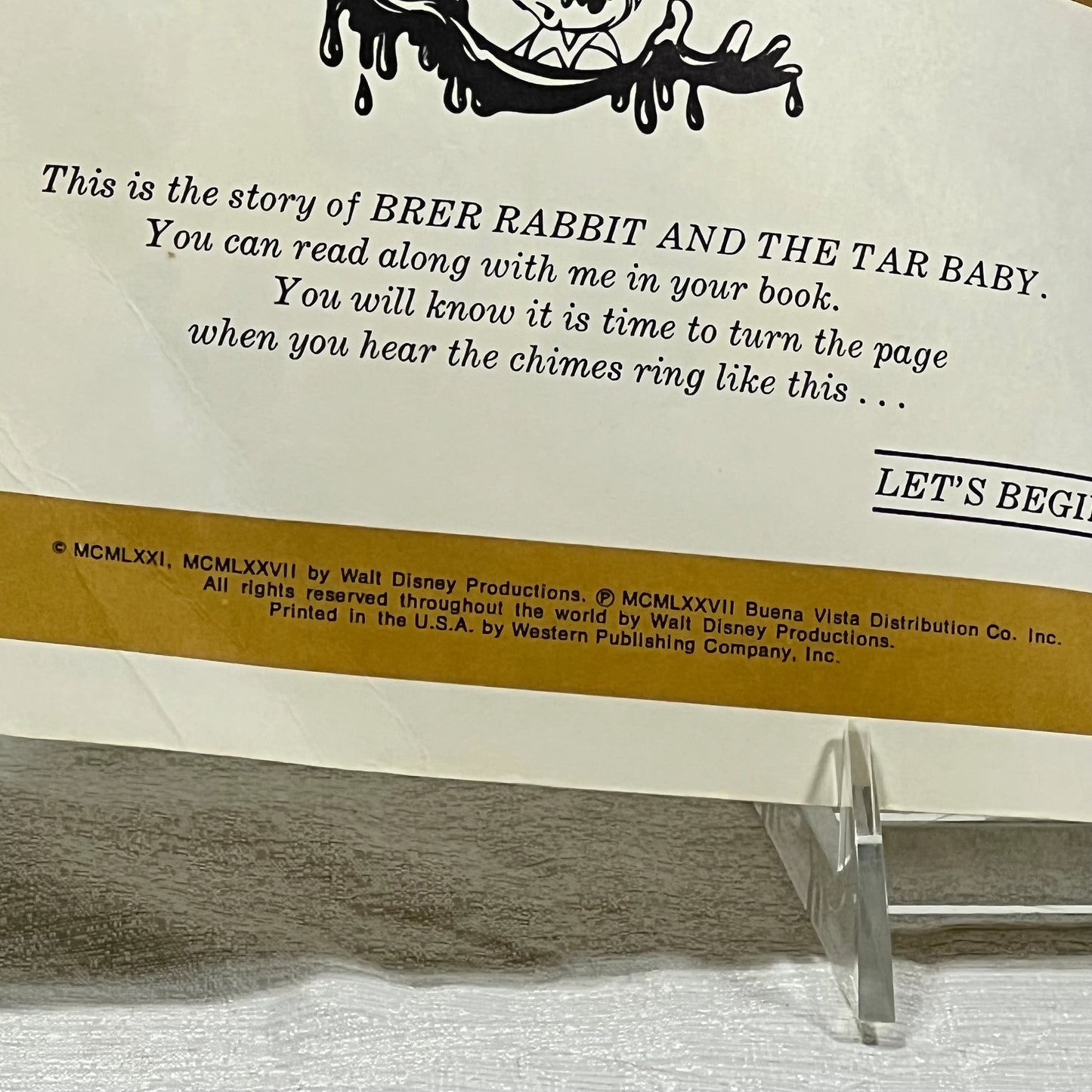 Brer Rabbit and The Tar Baby Read Along Record