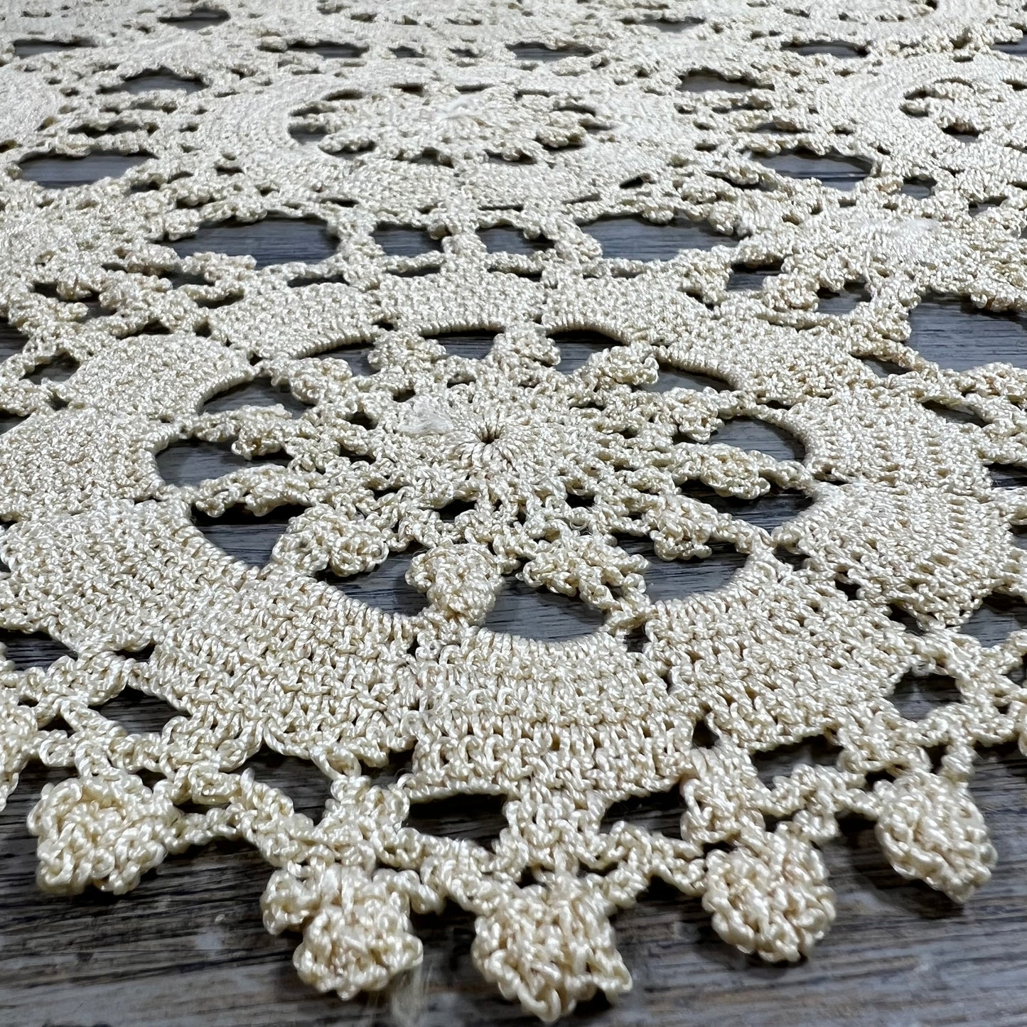 Handmade Lace Table Cover or Chair Cover