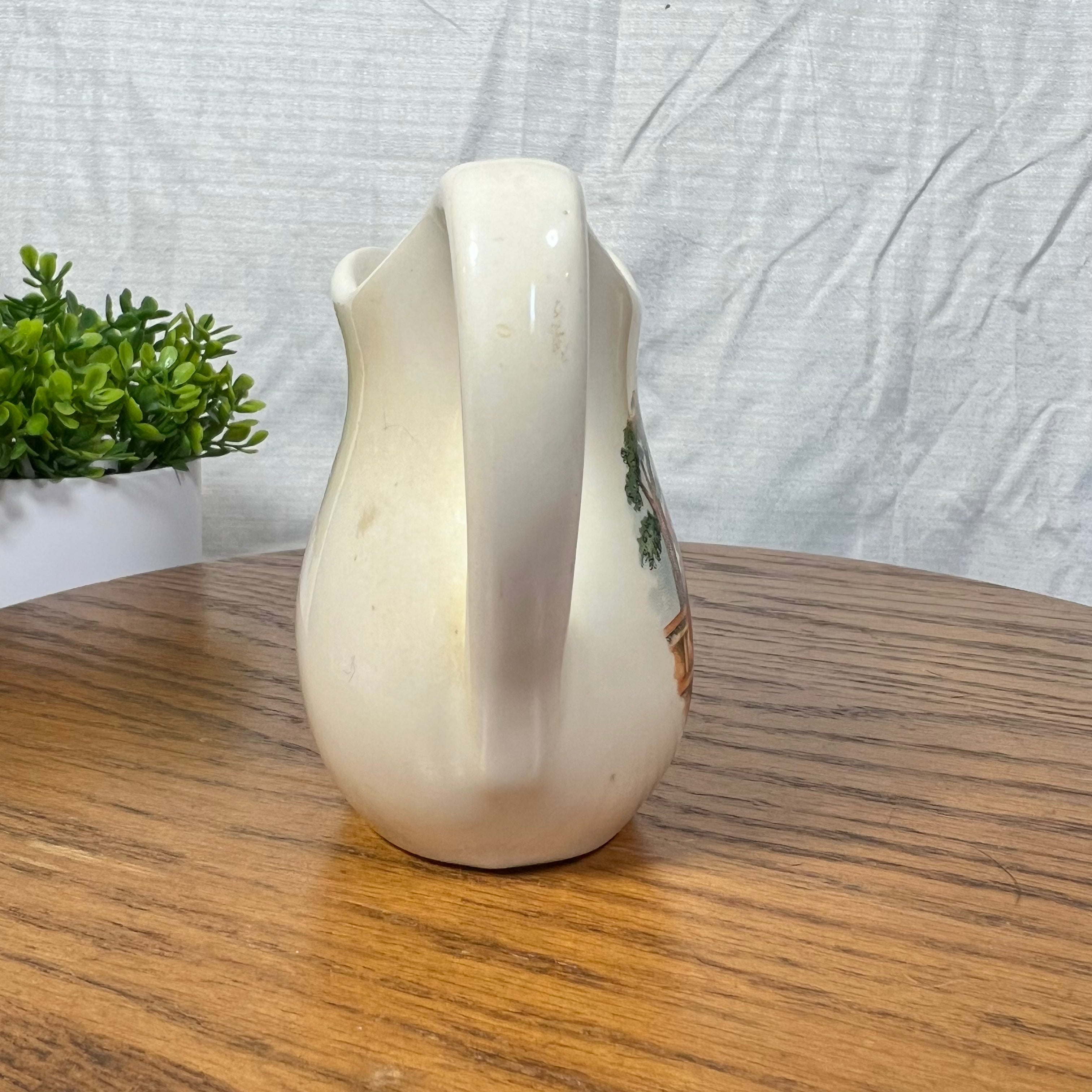 Vintage USA Colonial Couple Mini Pitcher/Creamer