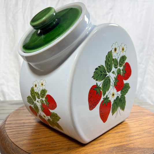 McCoy Strawberry Country Canister with Lid