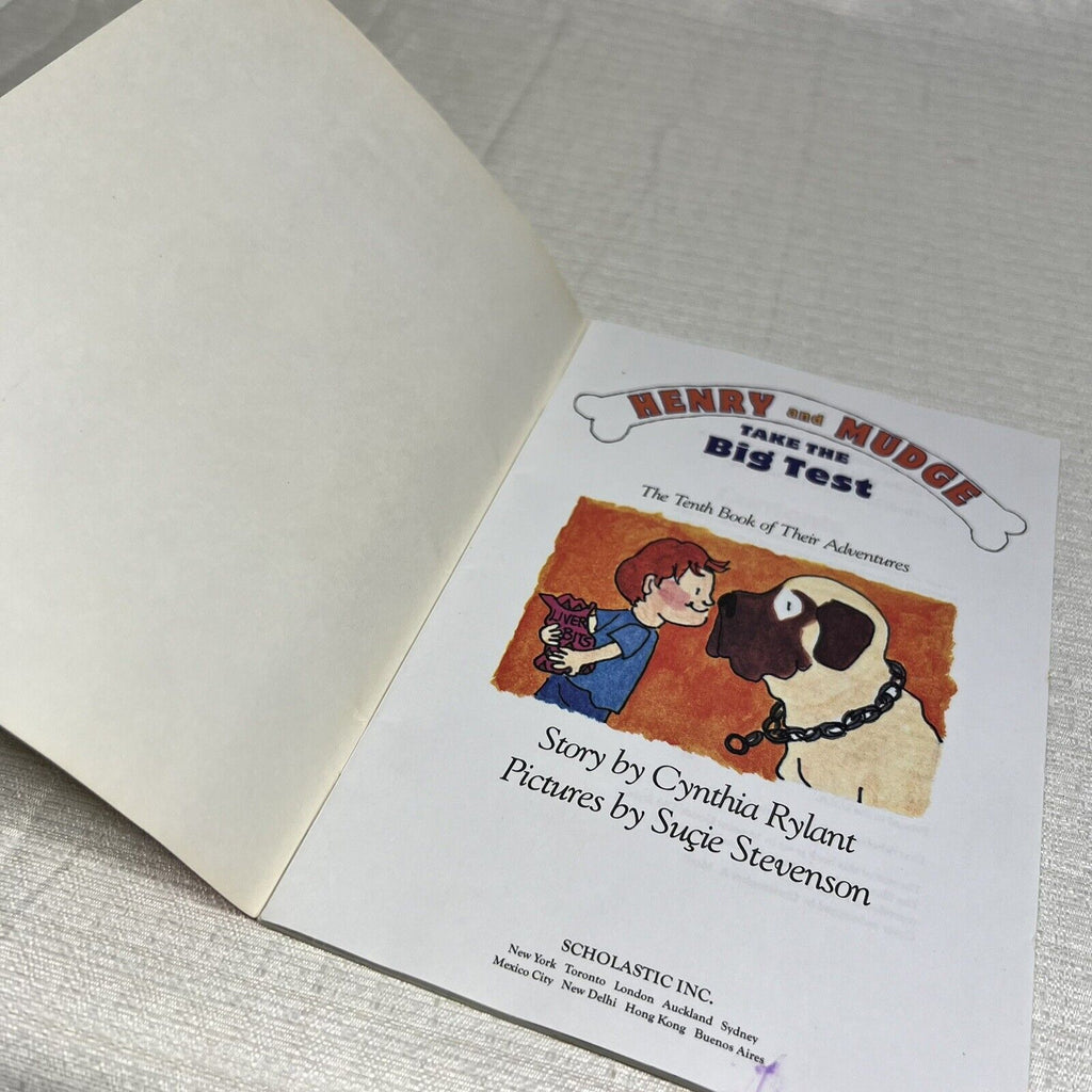 Henry And Mudge Take The Big Test - Book