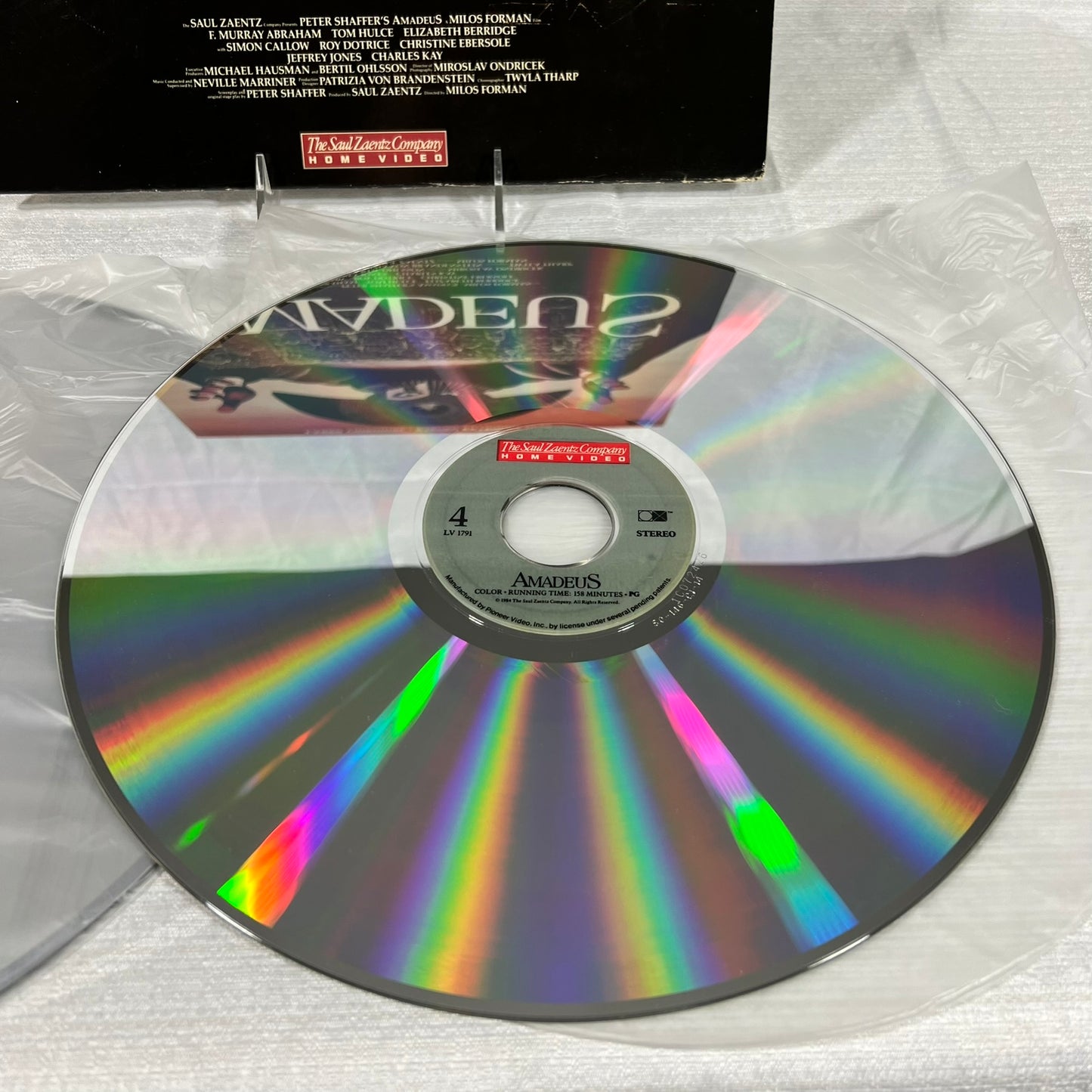 "Amadeus" Saul Zaentz Company Laserdisc LD - F. Murray Abraham