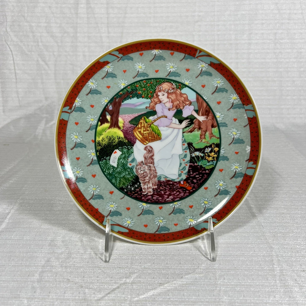 Once Upon a Rhyme A Tisket, A Tasket Collectors Plate Heinrich W. Germany Villeroy & Boch