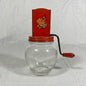 Vintage Hazel Atlas Red Floral Nut/Spice Grinder