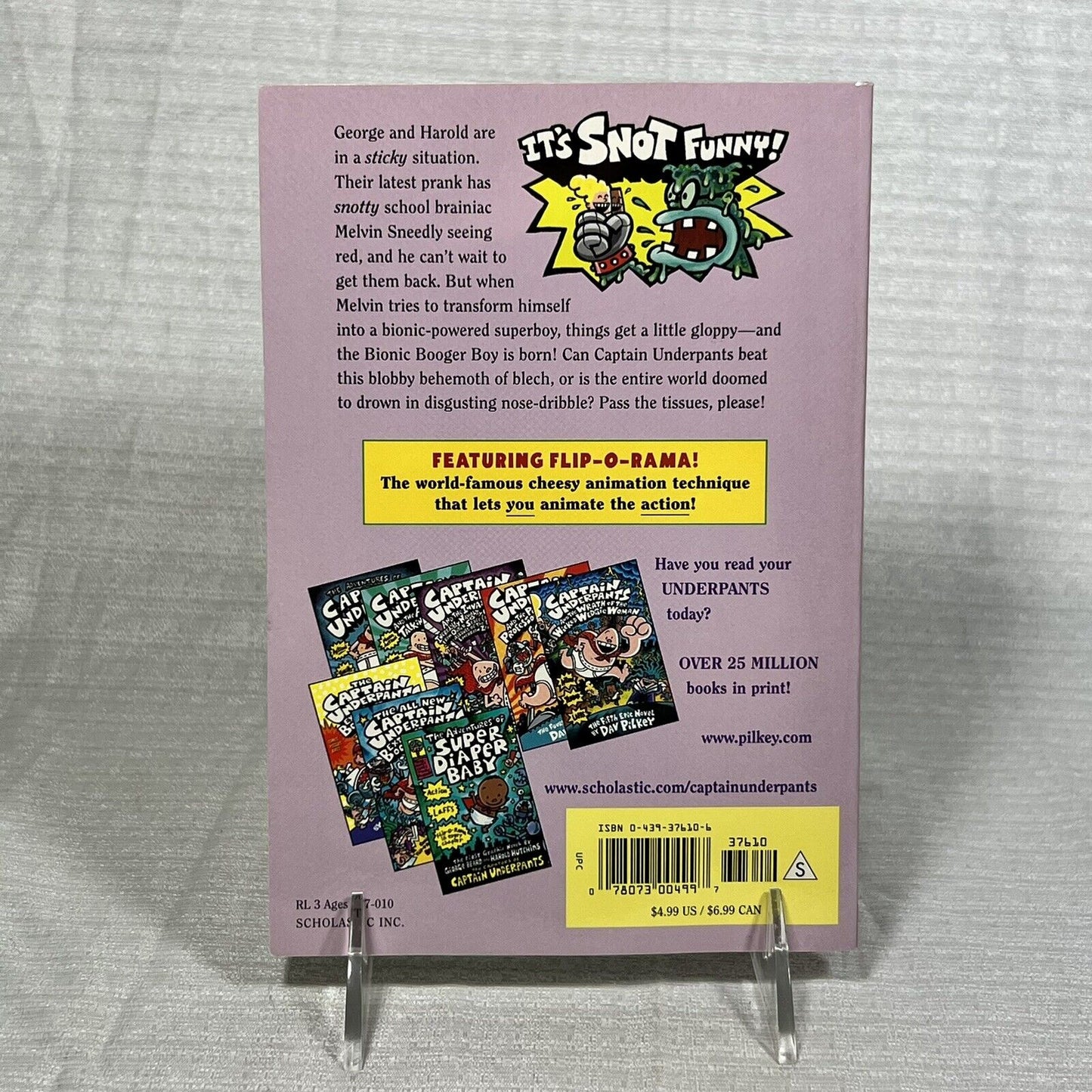 Captain Underpants and the big bad battle of the bionic booger boy part 1 - Book