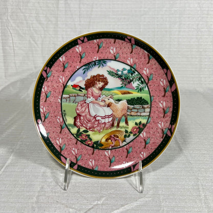 Once Upon a Rhyme Mary Had a Little Lamb Collectors Plate Heinrich W. Germany Villeroy & Boch