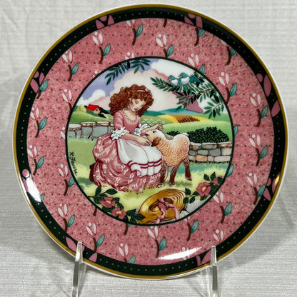 Once Upon a Rhyme Mary Had a Little Lamb Collectors Plate Heinrich W. Germany Villeroy & Boch