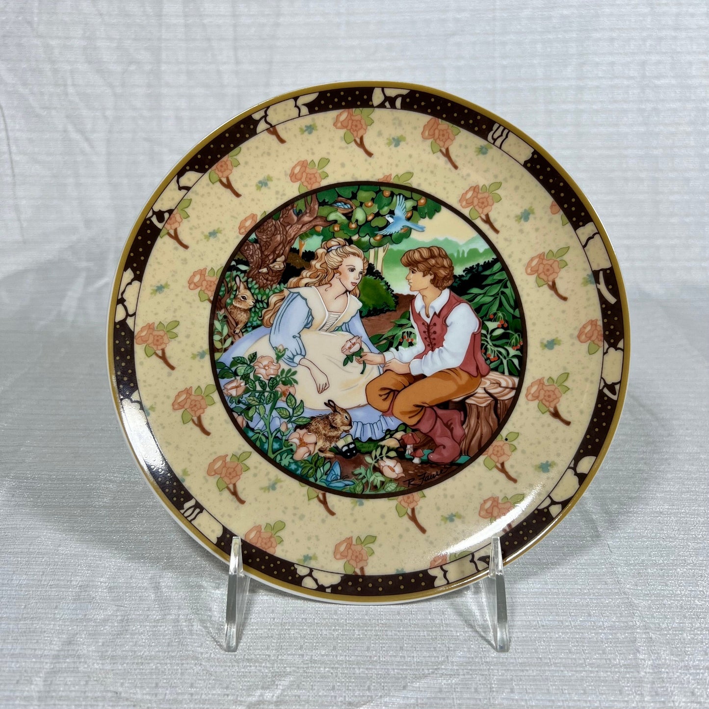 Once Upon a Rhyme Roses are Red Collectors Plate Heinrich W. Germany Villeroy & Boch