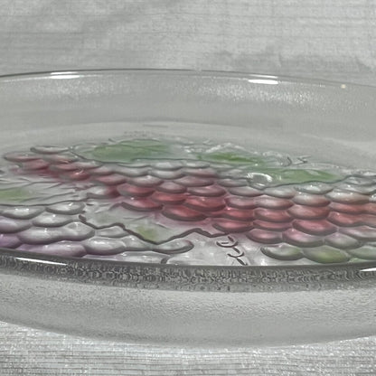 Pasari Indonesia Colored Grapes Frosted Plate