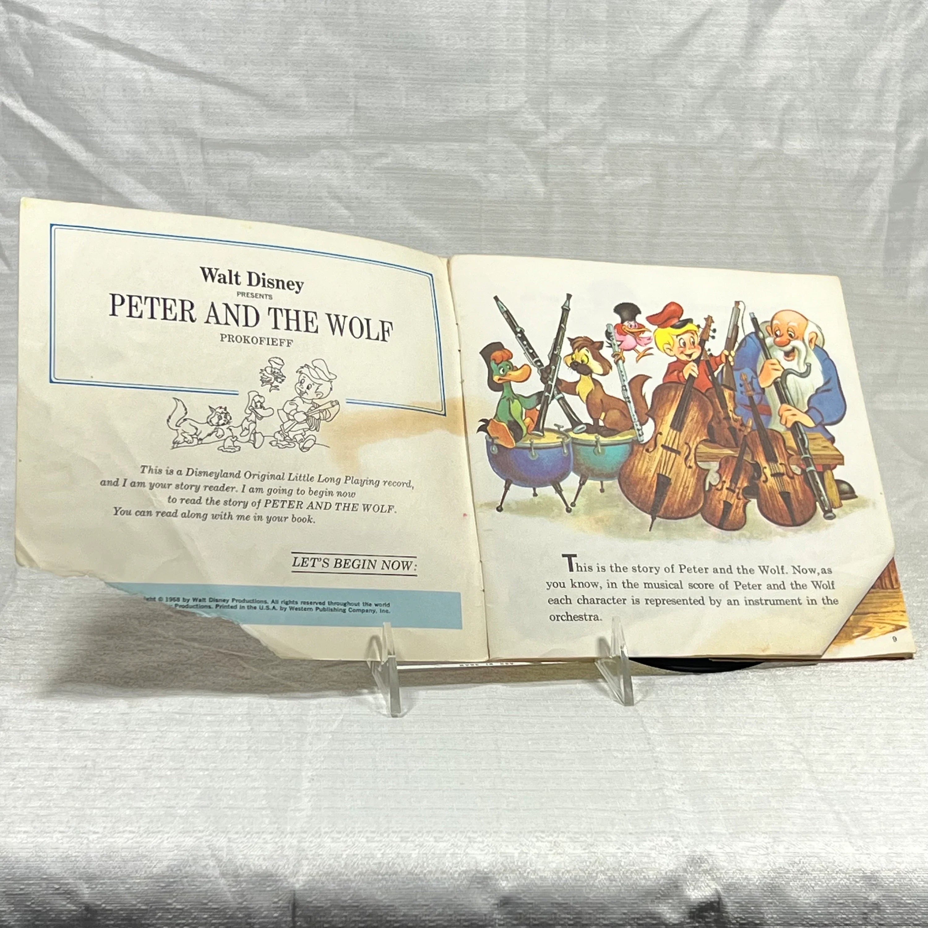 Peter and the Wolf Read Along Record #1 (torn cover)