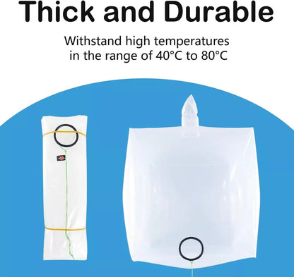 275 Gallon IBC Water Storage Barrel Liner Bags1000L &Water Tank Drain Adapter 2"